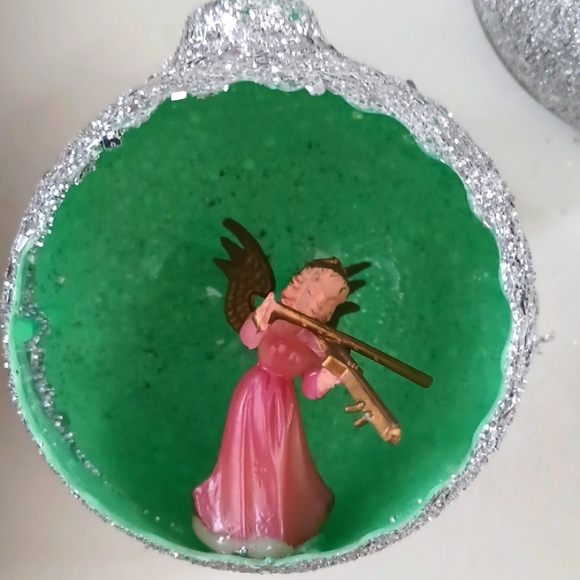 Jewelbrite Set 5 Ornaments in Box Christmas Kitsch Angels - Picture 6 of 7